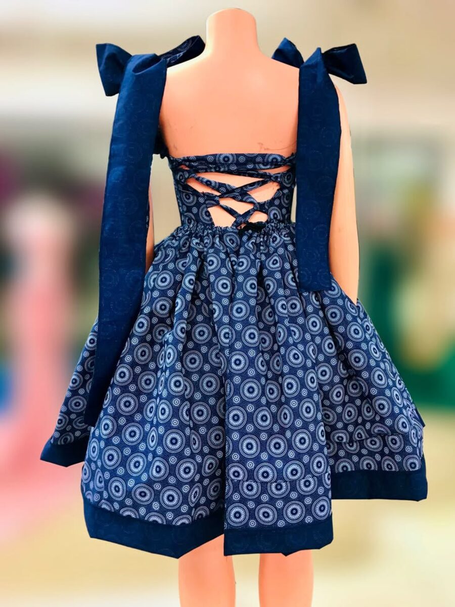 Blue chitenge dress