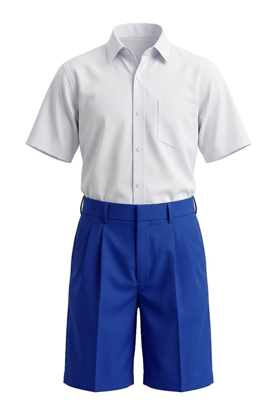 School uniform shirt and shorts